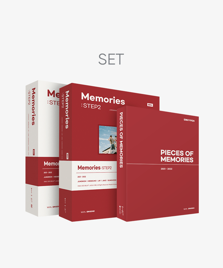 (SET) EHYPEN Memories : STEP 2 DIGITAL CODE + DVD + PIECES OF MEMORIES [2021-2022] SET
