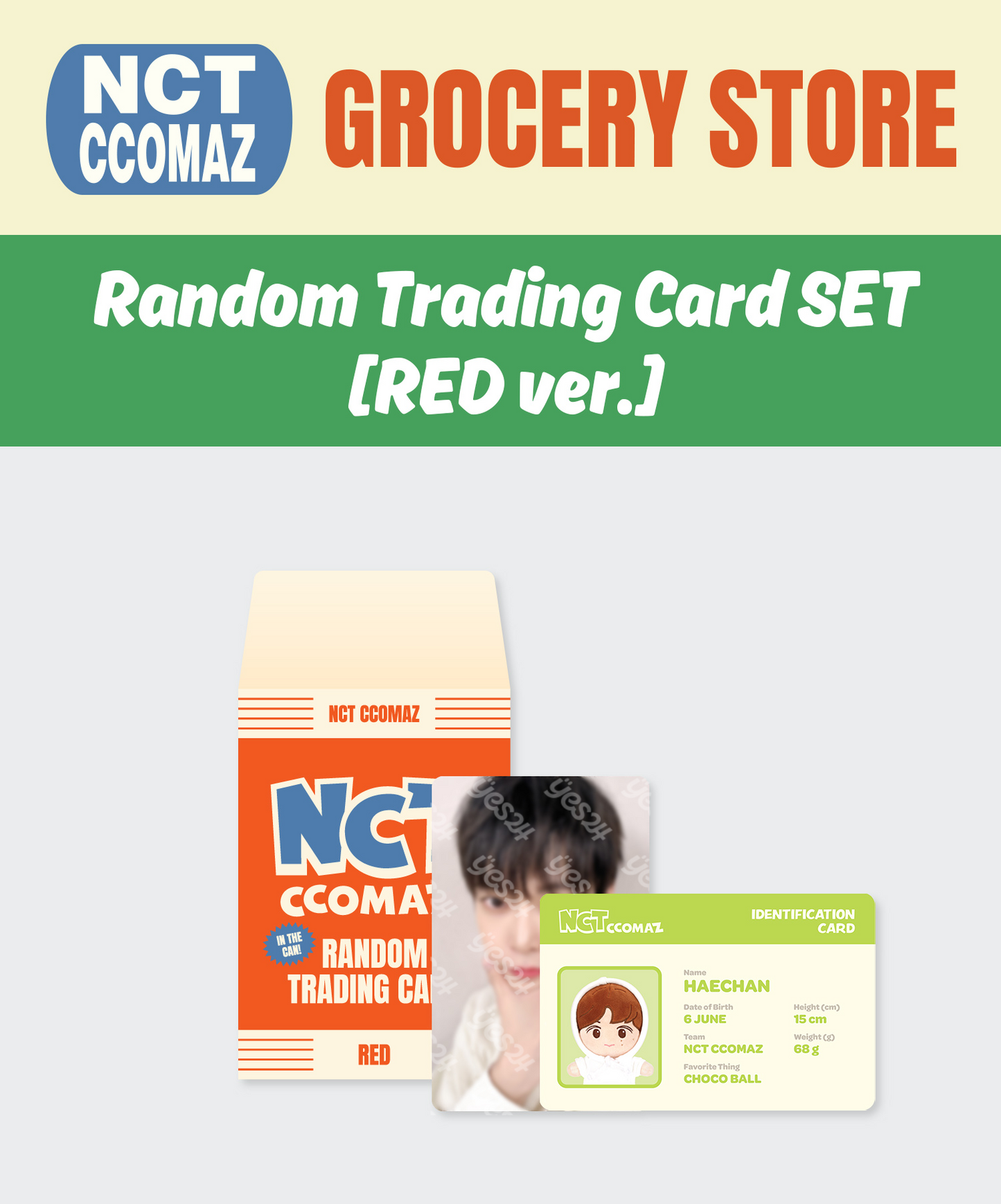 (ONE) NCT CCOMAZ GROCERY STORE RANDOM TRADING CARD SET (RED Ver)