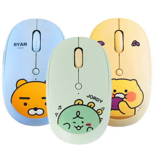 (ONE) Kakao Friends Bluetooth Mouse Rechargeable Wireless Mouse Multi-pairing