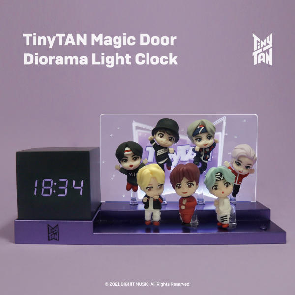 سيت كامل من ساعة بي تي اس المضيئة لجميع 7 شخصيات | (SET) BT21 TinyTan Magic Door Light Clock