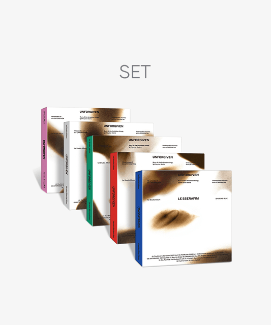 (SET) LE SSERAFIM 1st Studio Album 'UNFORGIVEN' (COMPACT Ver.) Set