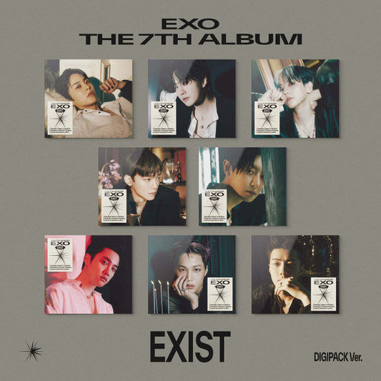 لفرقة اكسو ذا ايكزيست ديج باك فيير | (ONE) EXO - 7th Regular Album EXIST (Digipack Ver.) 8 pce