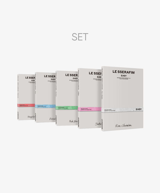 (SET) LE SSERAFIM 3rd Mini Album 'EASY' (COMPACT ver.) Set