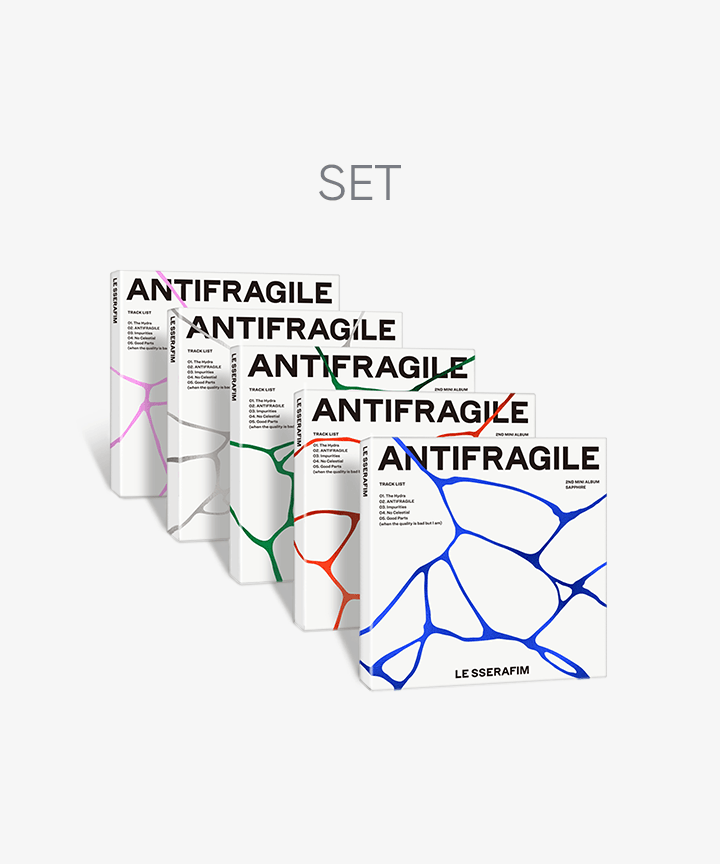 (SET) LE SSERAFIM 2nd Mini Album 'ANTIFRAGILE' (COMPACT Ver.) Set