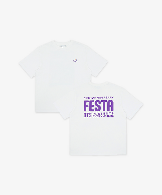 (ONE) BTS S/S T-Shirt_Logo (white)