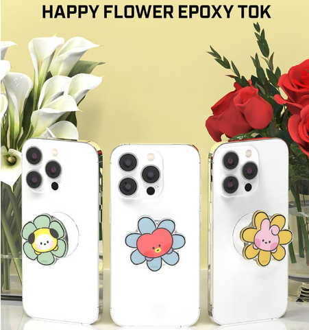 (ONE) BT21 - LINE FRIENDS Mininie Happy Flower Epoxy Smart Talk