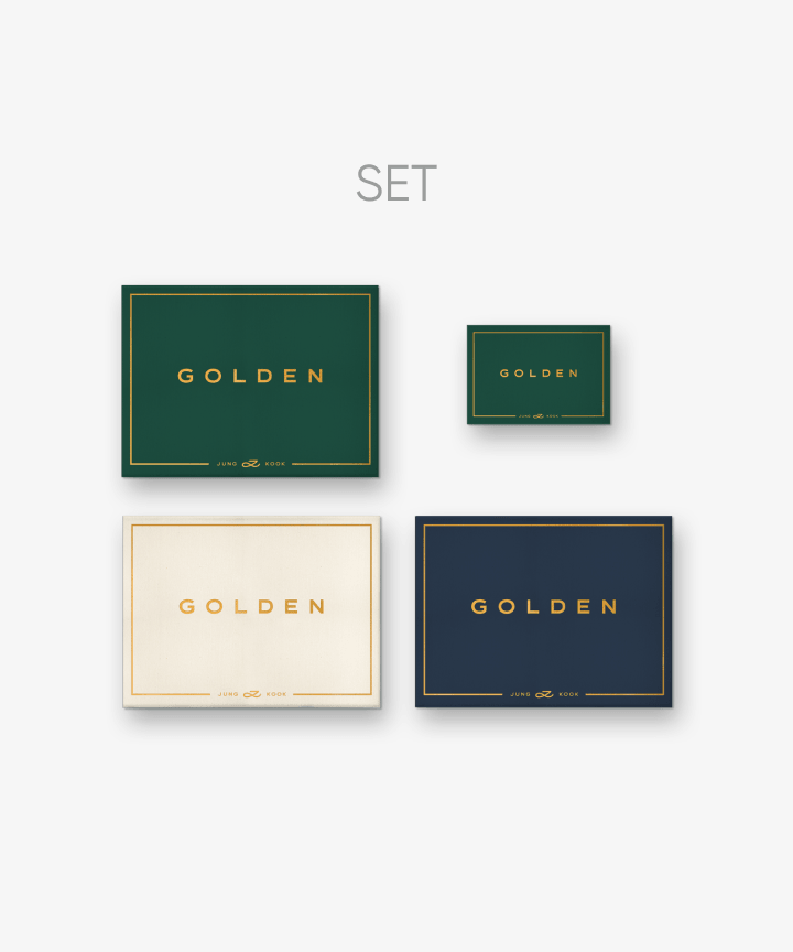 (SET) BTS - Jung Kook (BTS) 'GOLDEN' (Set) + 'GOLDEN' (Weverse Albums ver.) Set
