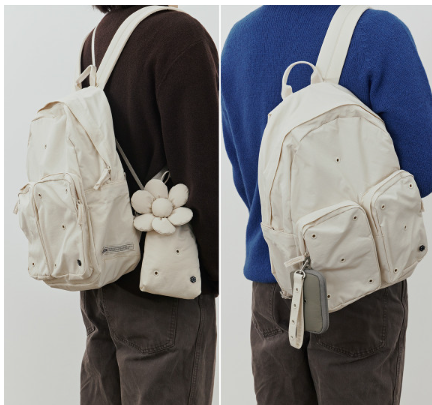 (ONE) LINE FRIENDS Collet Backpack M Oat Cream
