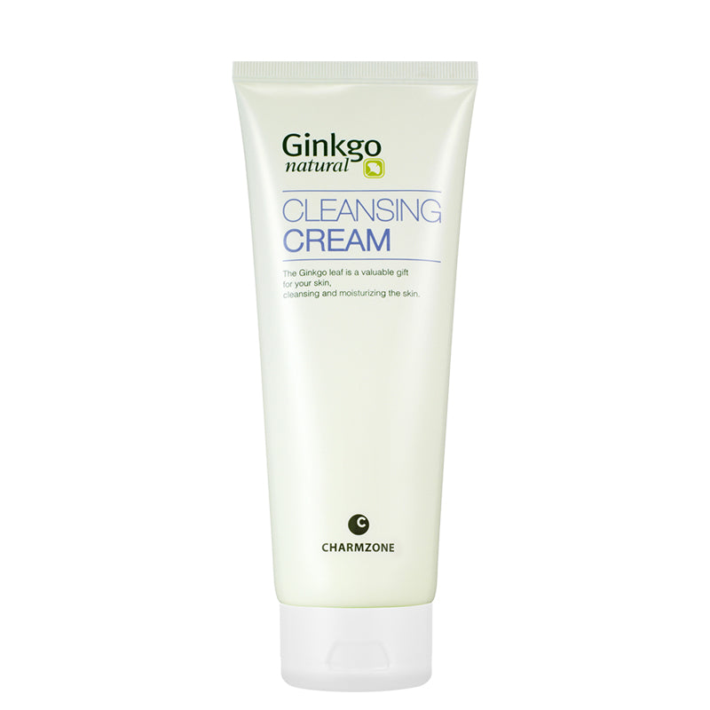 (One) Charmzone - Ginkgo Natural Cleansing Cream 200G|| يهدئ البشرة من الشوائب الخارجية ، للبشرة الباهته تحتوي على مكونات طبيعية  بسيطة وصحية  من نبته الجنكه لتجديد الجلد يوفر لونًا عميقًا للبشرة ، ويزيل المسام و خلايا الجلد الميتة