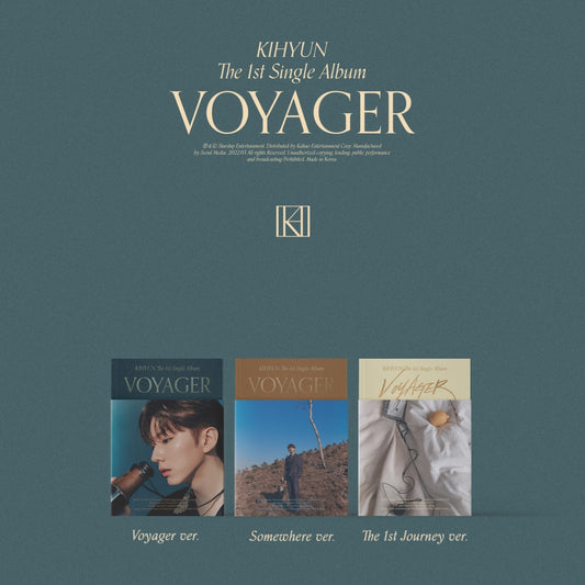 (SET) KIHYUN The 1st Single Album 'VOYAGER - VER SET + JEWEL VER