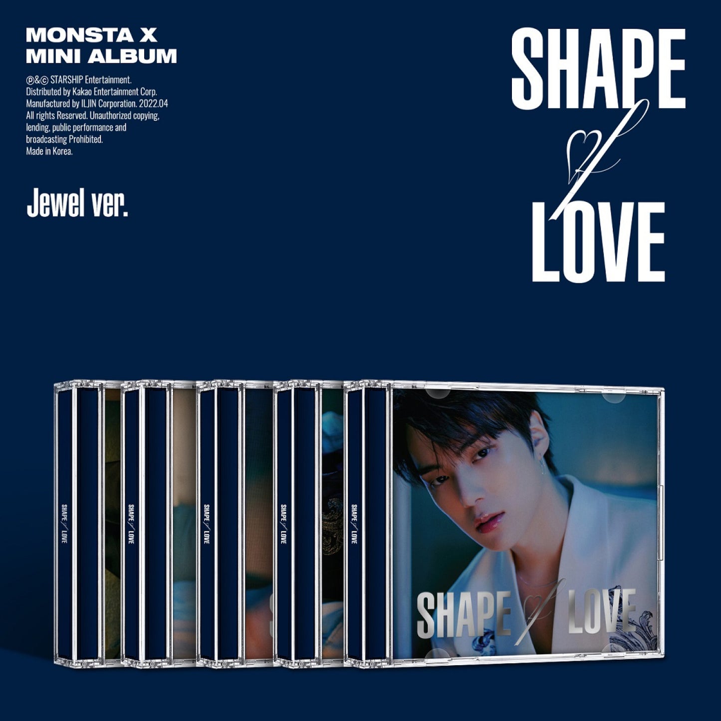 (SET) MONSTA X - 11th Mini Album SHAPE of LOVE (Jewel Ver.)
