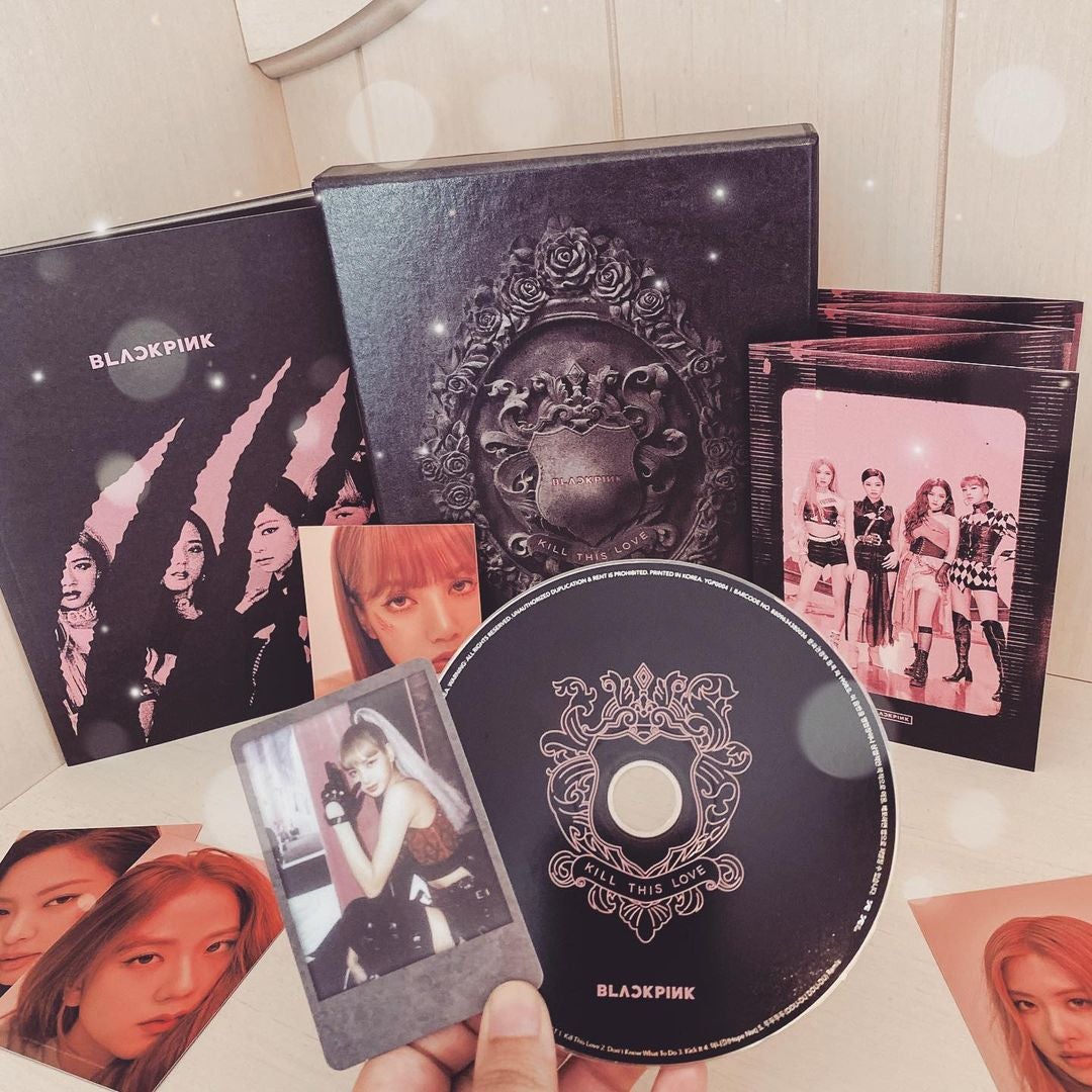 (Black Ver.)  BLACKPINK 2nd Mini Album-KILL THIS LOVE CD + Poster | تسليم فوري... نسخه واحده ....الالبوم كل نسخه السوداء