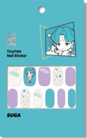 (ONE) BTS TinyTAN nail sticker magic door