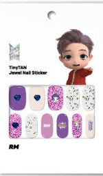 (ONE) BTS TinyTAN nail sticker magic door jewel