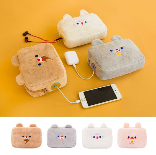 | (ONE) Cute cushion square pouch