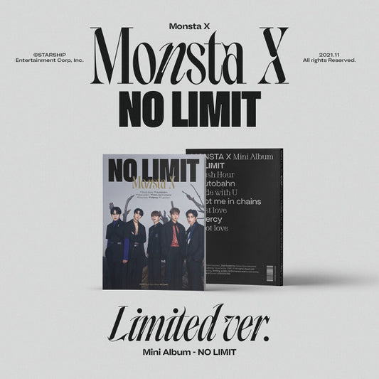 (ONE) MONSTA X - 10th Mini Album NO LIMIT (Limited Ver.)