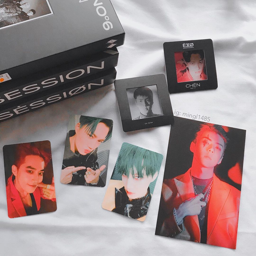 (One)EXO Album  -  Vol.6  OBSESSION | البوم فرقه اكسو اوبسشن عدد اثنين احمر واسود  يمكنك اختيار احد الالبومين 