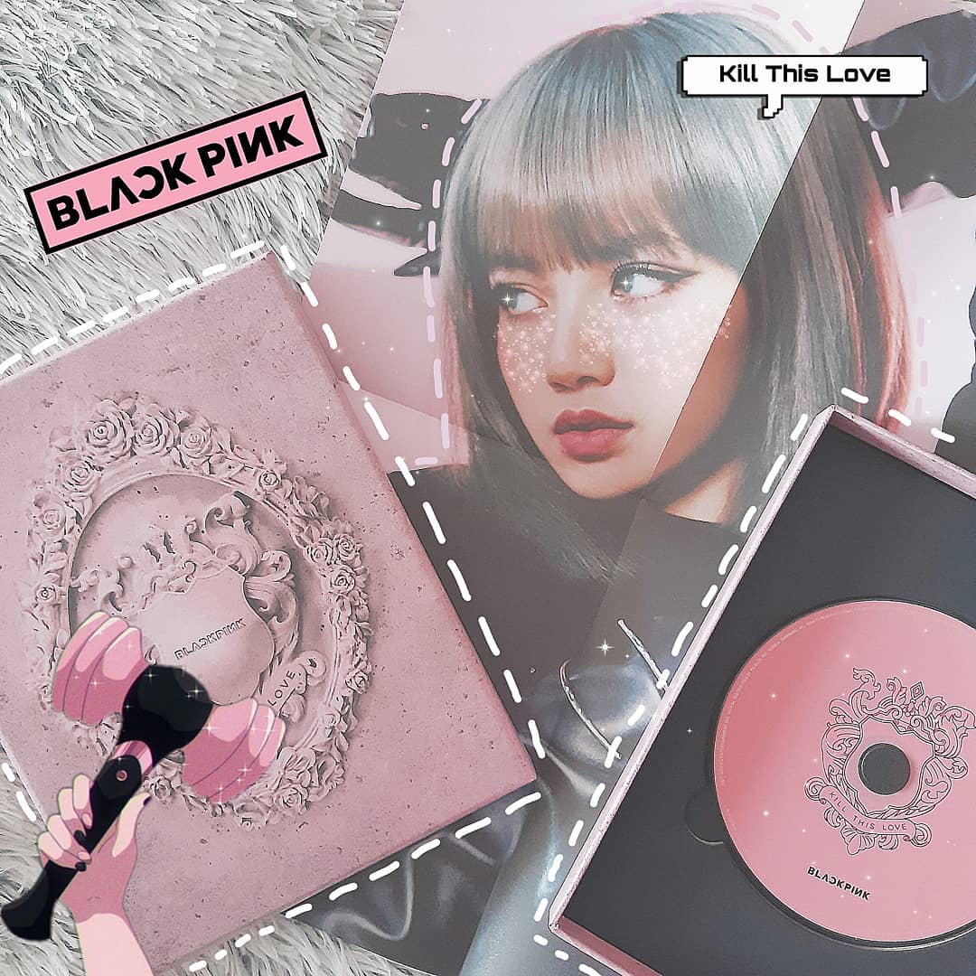 (Pink Ver.)  BLACKPINK 2nd Mini Album - KILL THIS LOVE CD + Posterتسليم فوري ...نسخه واحده .....البوم بلاك بينك النسخه الورديه