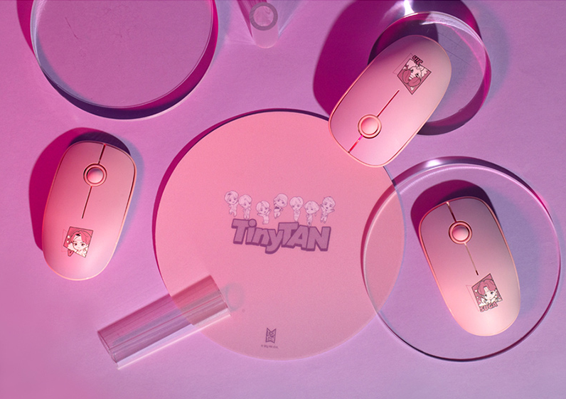 (One) BTS - Tinytan Wireless Mouse اخر ماوصل ماوس حسب شخصيات بي تي اس اختار شخصيتك