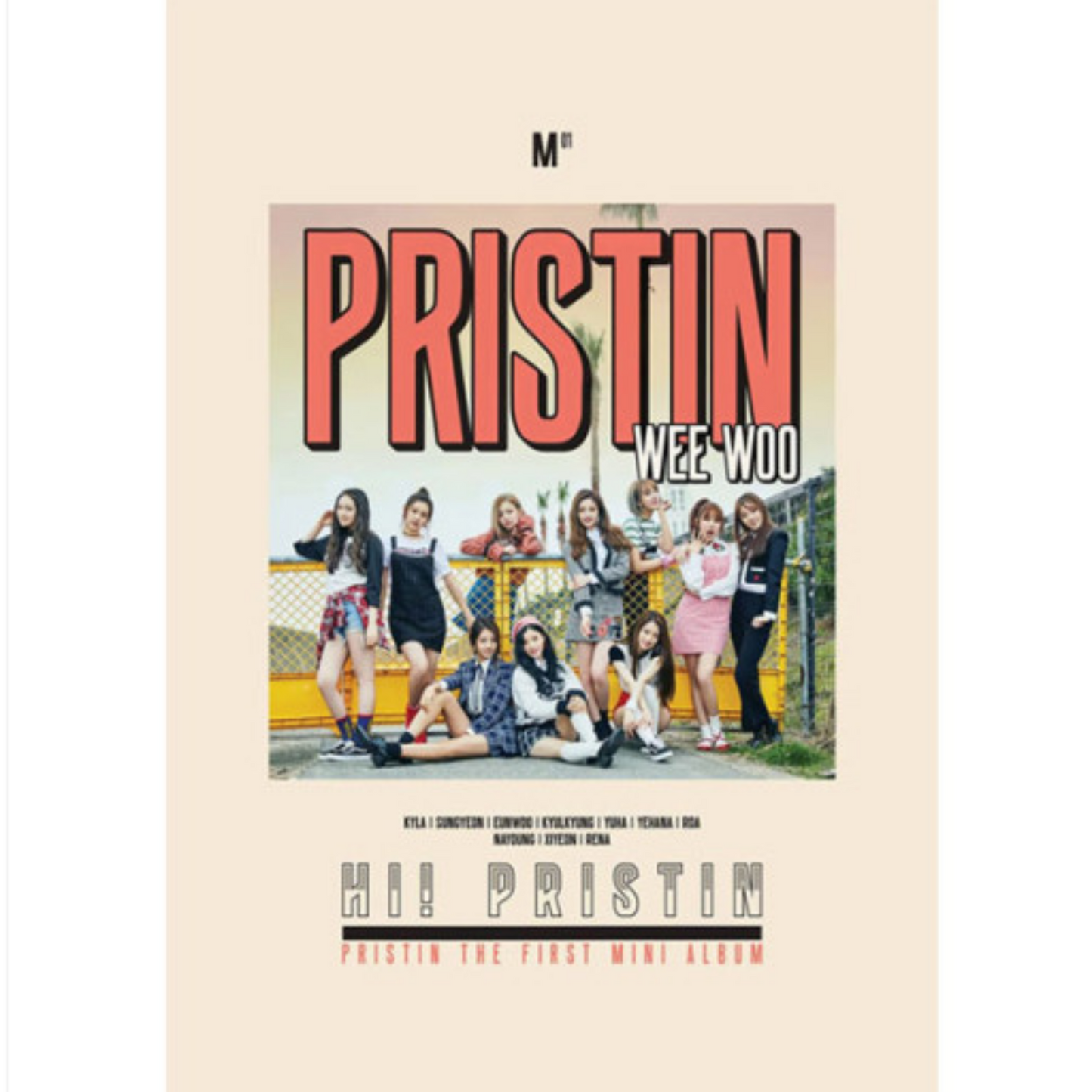 بريستن - الالبوم الالول : هاي بريستن | (ONE) PRISTIN  - 1ST MINI ALBUM :HI! PRISTIN CD (PRISMATIC VER)