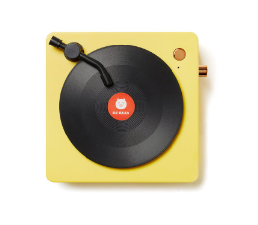 سبيكر بلوتوث لجميع اغانيكم بتصميم لطيف من شخصيات كاكو فريندز | (ONE) Kakao Friends Turntable Ryan Chunshik Bluetooth Speaker