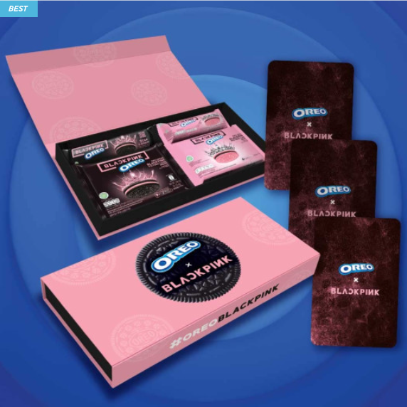 (SET) Oreo X BLACKPINK Limited Edition Photo Card 3ea Random مع ثلاثه فوتوكارد