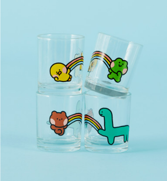(ONE) Line Friends Mini Niguman Soju Glass Set (4pcs)