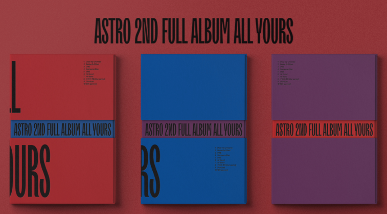 (One) ASTRO - 2ND FULL ALBUM  (ALL YOURS)استرو والبوم اول يو ثلاث نسخ اختار 