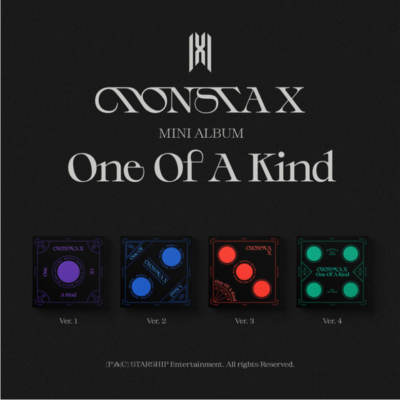 (Set) MONSTA X- Mini Album ONE OF A KIND || البوم فرقة (مونستا إكس) سيت كامل عدد ( 4)