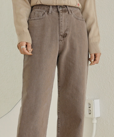 سراويل جينز قطن لمجموعة الخريف | (ONE) [JEANS] Damage Washing Cotton Pants