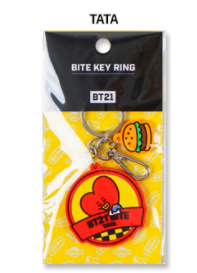 واحد - ميدالية بي تي 21 بايت كيرينغ | (ONE) BT21 - BITE keyring