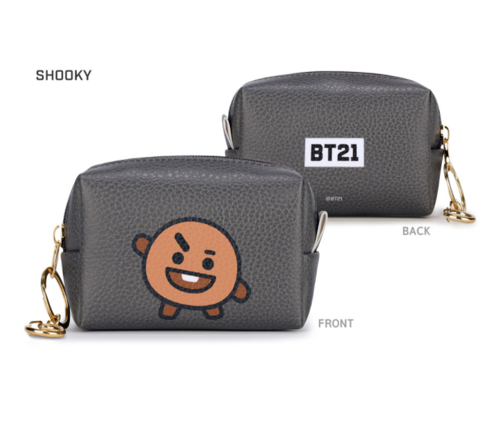 (ONE)  BT21 - PU Square Pouch Small Size