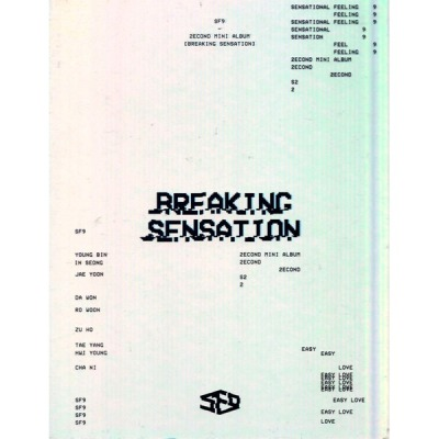 (ONE ) SF9- Breaking Sensation(2nd Mini Album