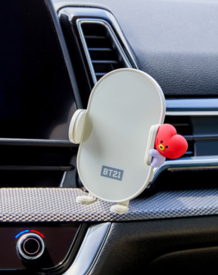 (ONE) BT21 LINE FRIENDS BT21 - Mini Mini Car Smartphone Fast Charging Cradle