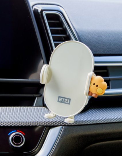 (ONE) BT21 LINE FRIENDS BT21 - Mini Mini Car Smartphone Fast Charging Cradle