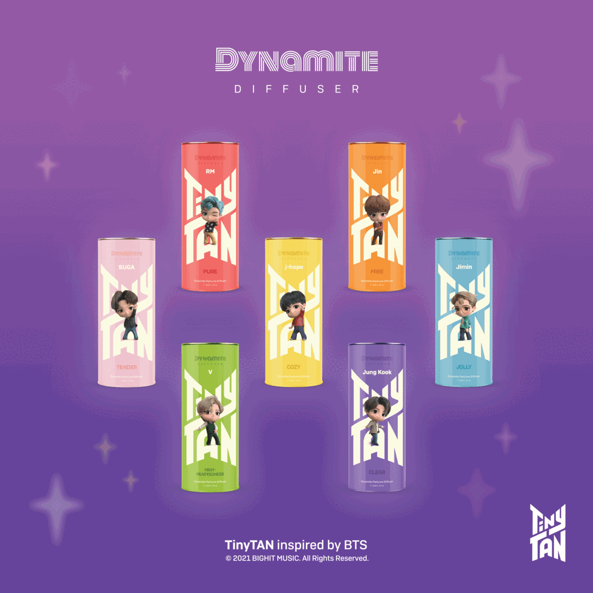 واحد - بتس معطر الجو اختار | (ONE) BTS - TinyTan Dynamite Diffuser Visla