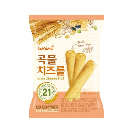 واحد - رول الجبن بالحبوب | (ONE) GRAIN Cheese Roll * 5 [Samyang Foods]